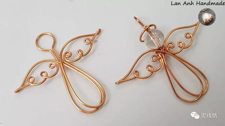 铜编工艺教程天使吊坠
