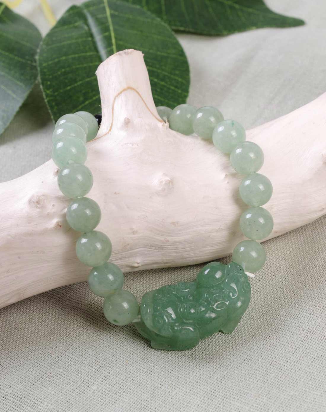 [ kmonado ] 中性天然东陵玉黑玛瑙招财貔貅时尚手链