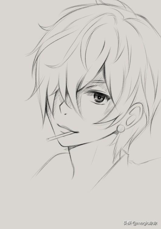 一步一步教你画动漫人物如何画动漫人物