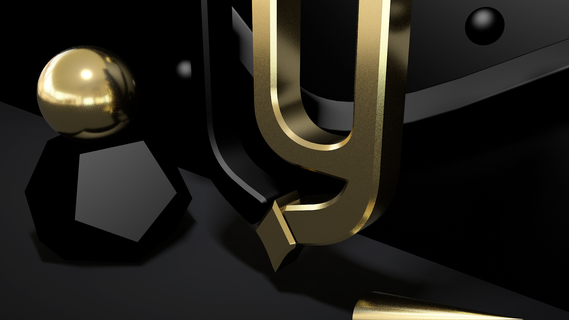 c4d黑金logo