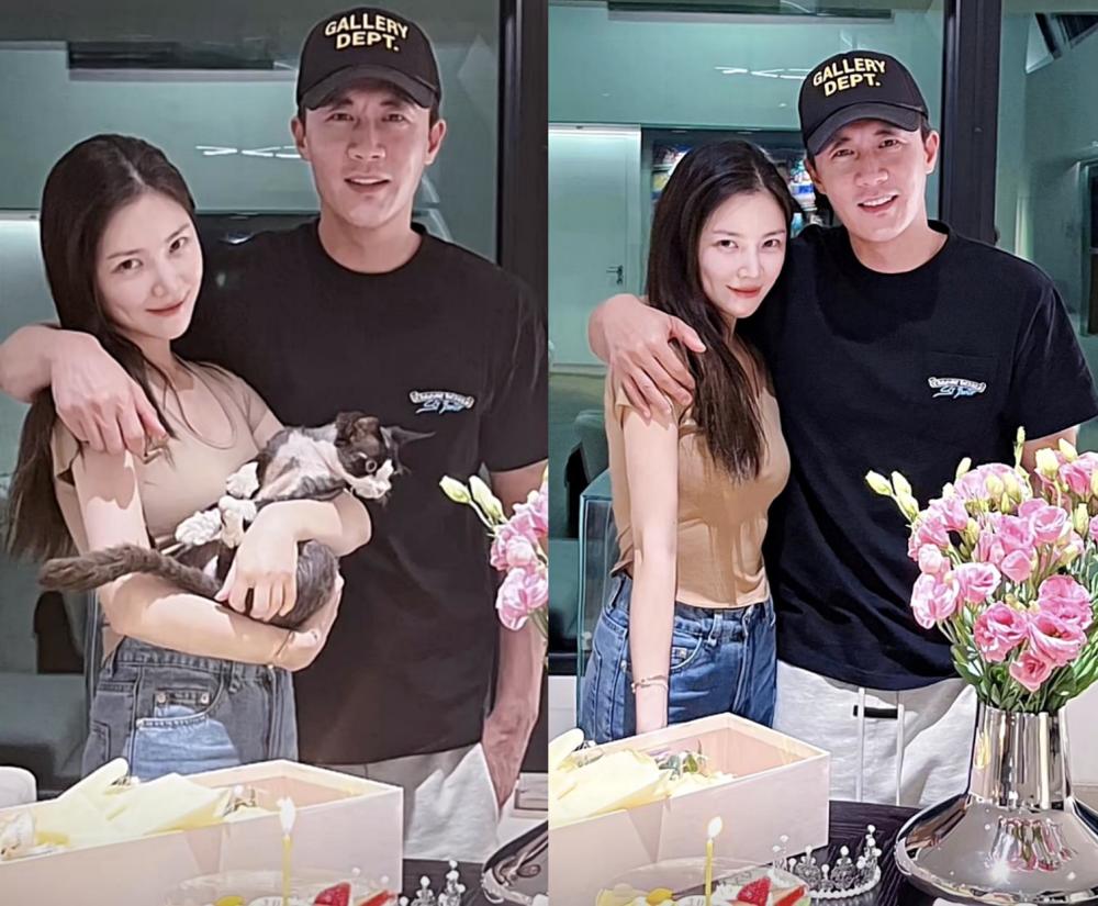 王灿凌晨为丈夫庆生,被杜淳深情拥吻,夫妻俩生日只相差一天_腾讯新闻