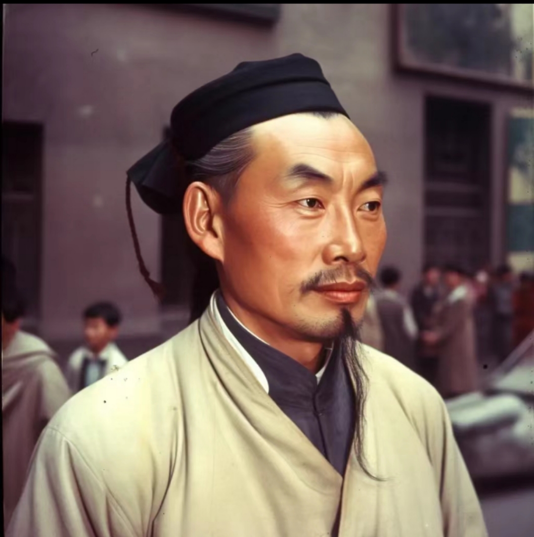 在网上看到一张图片,李白的复原图,转载过来给大家看看.