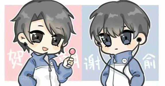 伪装学渣q版人物简笔画