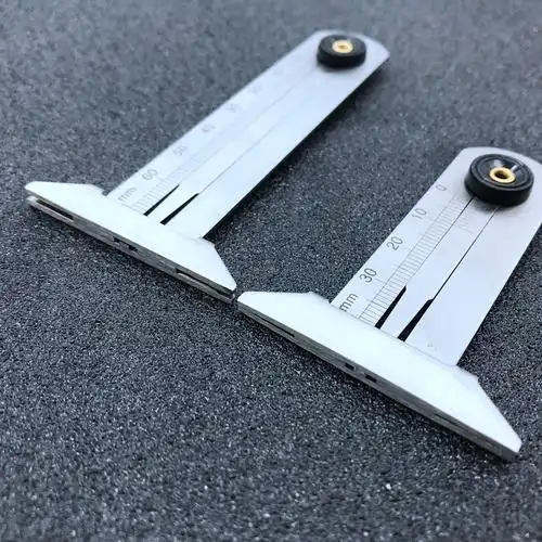 胎纹尺0-30轮胎花纹深度测量尺轮胎深度游标卡尺0-50 整体式0-50mm/一