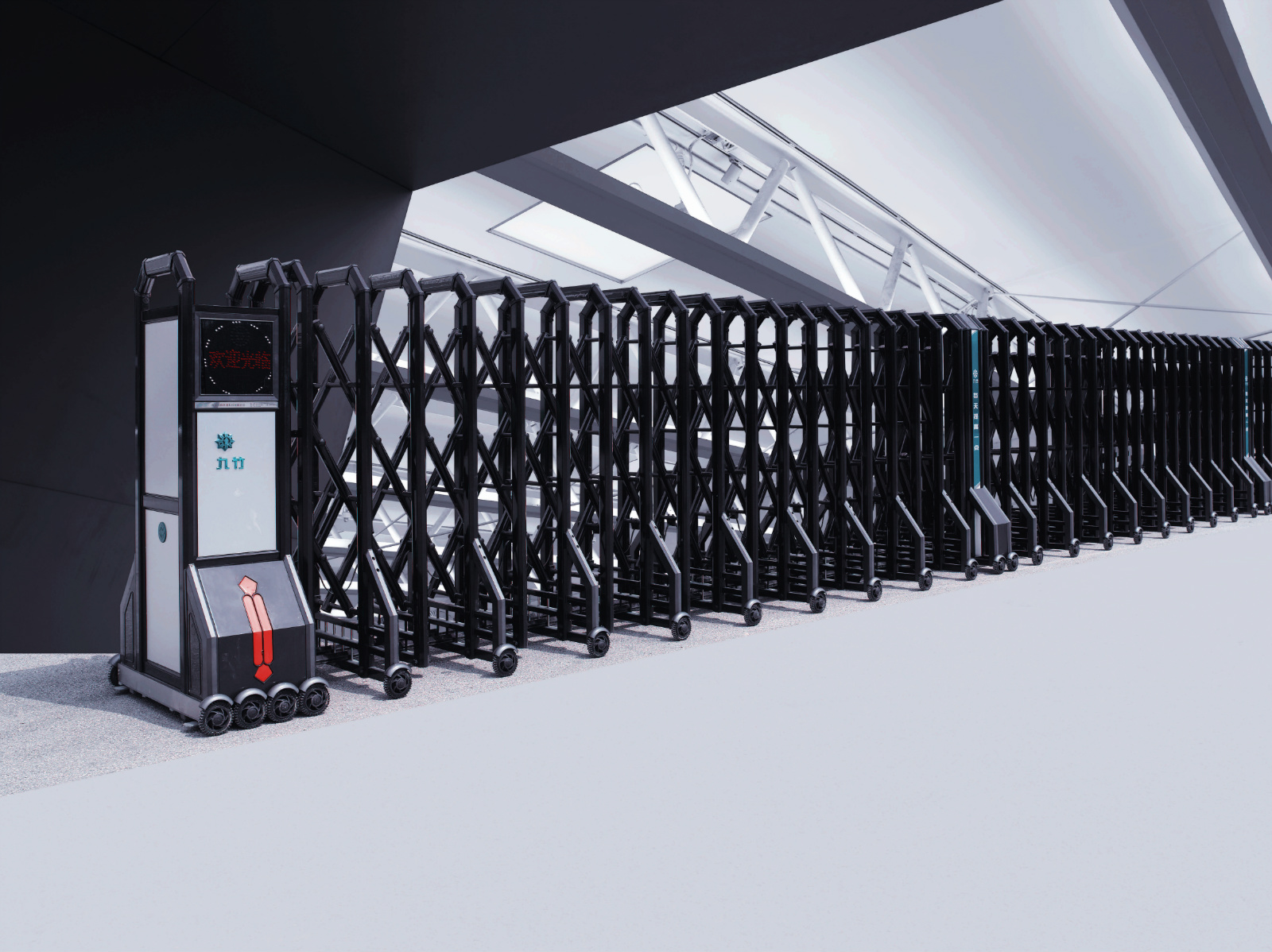 九竹电动伸缩门九竹经典钟阜门