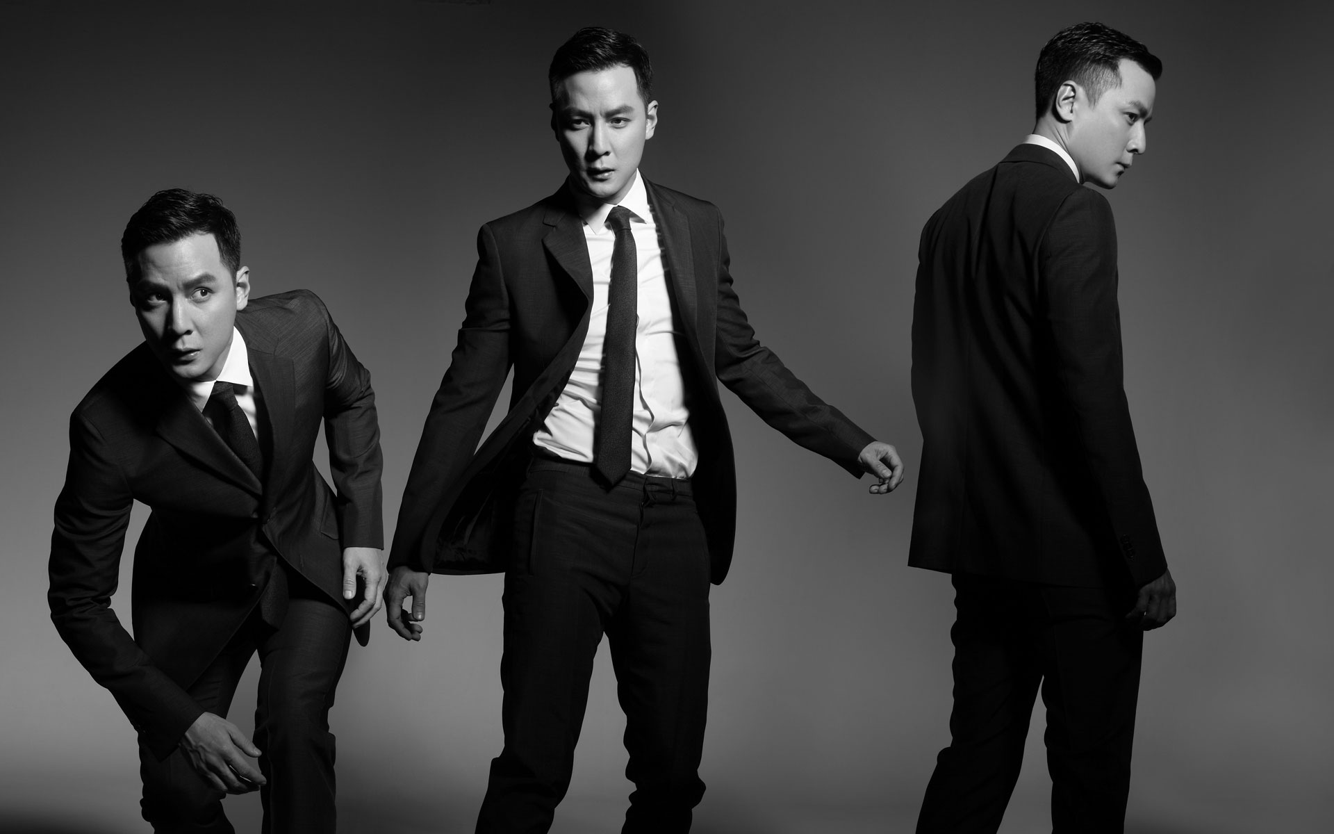 吴彦祖风流倜傥西装电脑壁纸