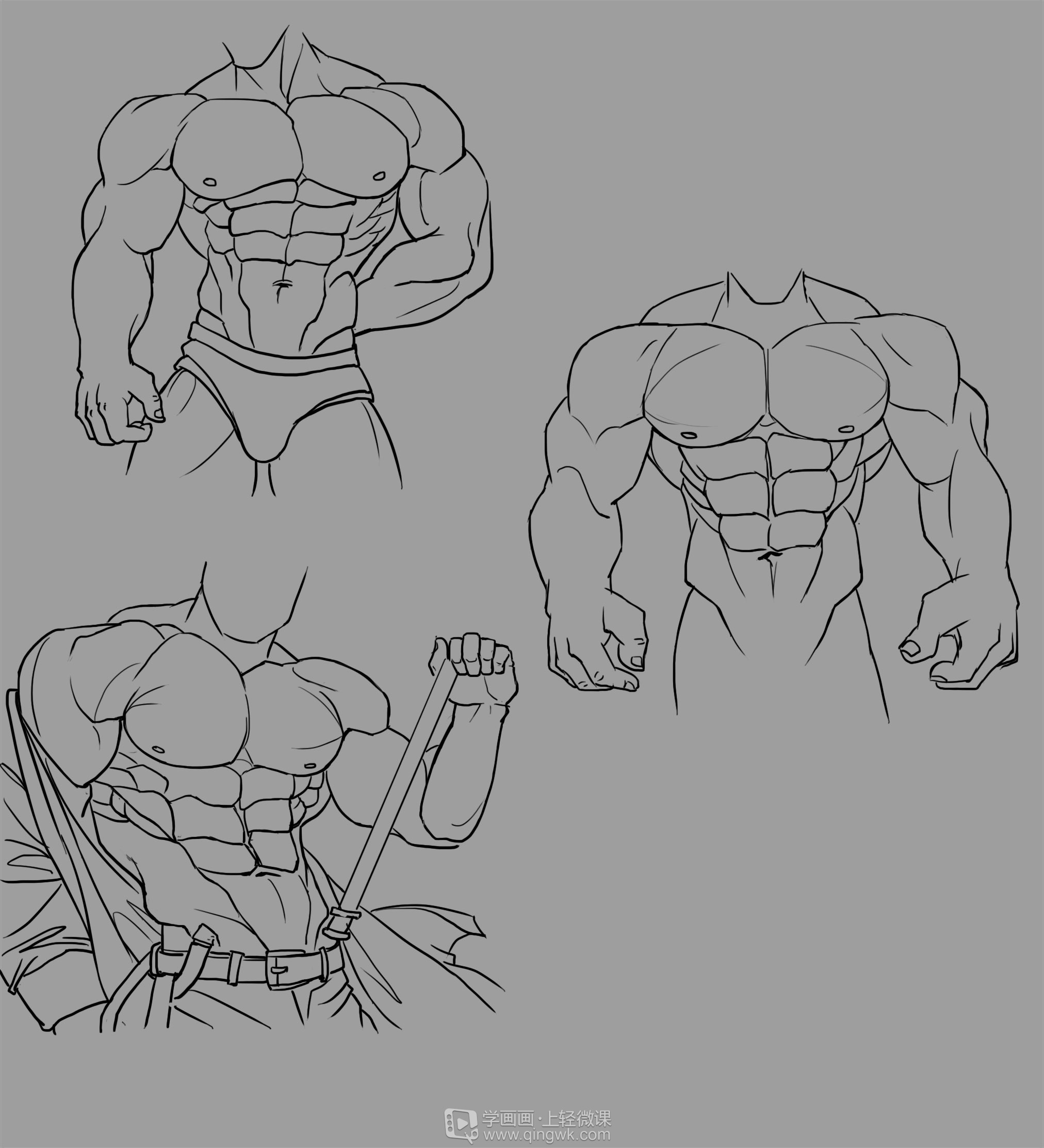 芦苇rh-6-029 临摹男性肌肉