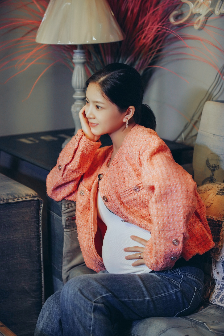 杜淳老婆王灿孕照气质佳3