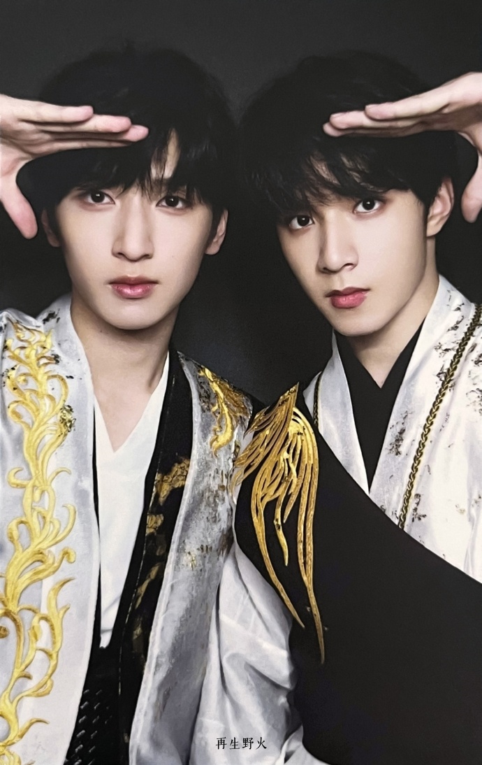 #刘耀文严浩翔捧脸小卡#