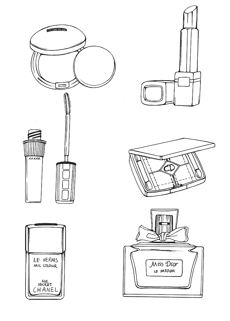 一些小物品的铅笔线稿