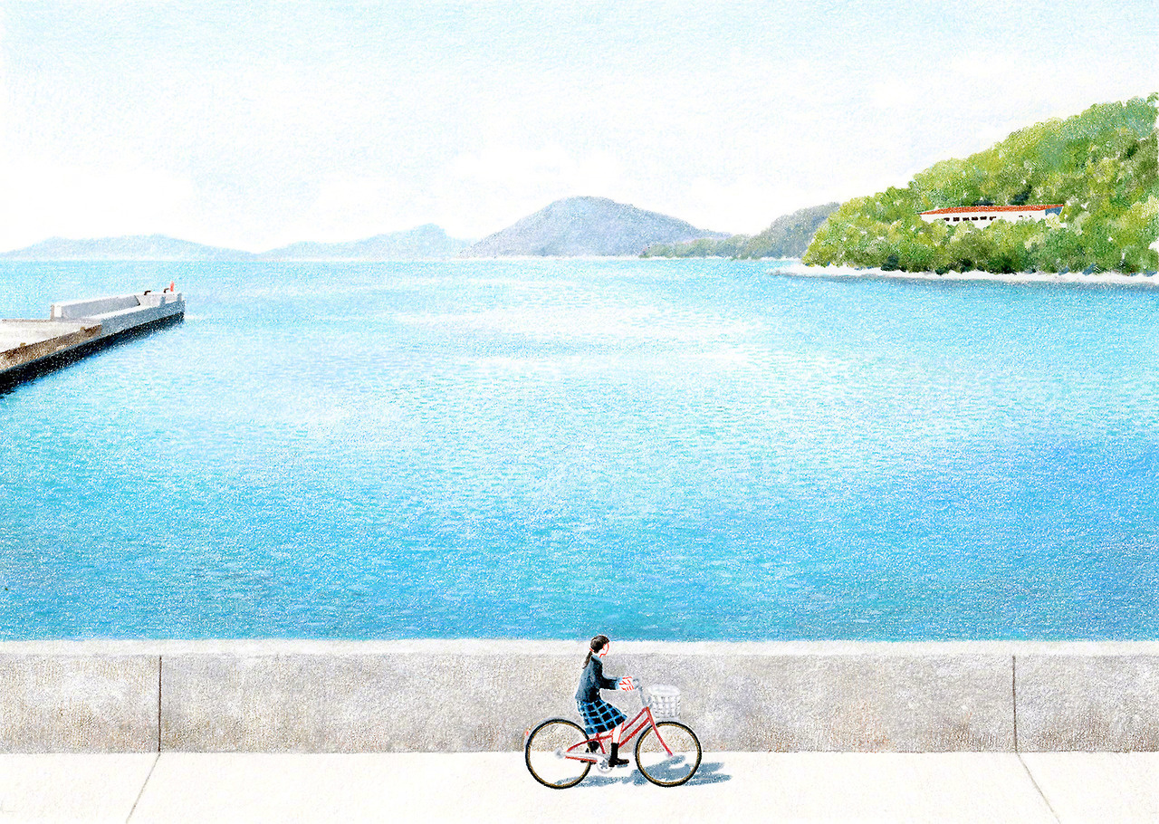 夏日和风 | danny (1987~) / 日本大阪 (彩铅色彩插画作品)