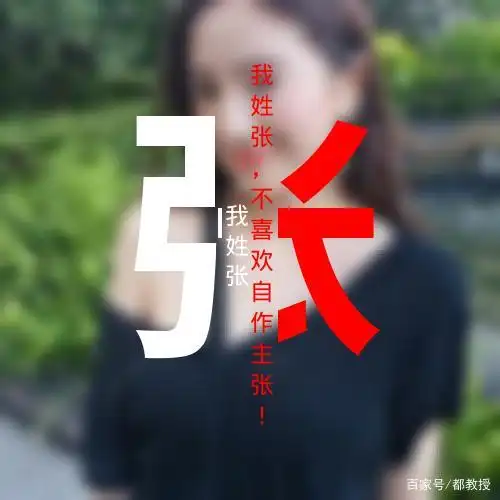 姓张的姓氏头像男生头像