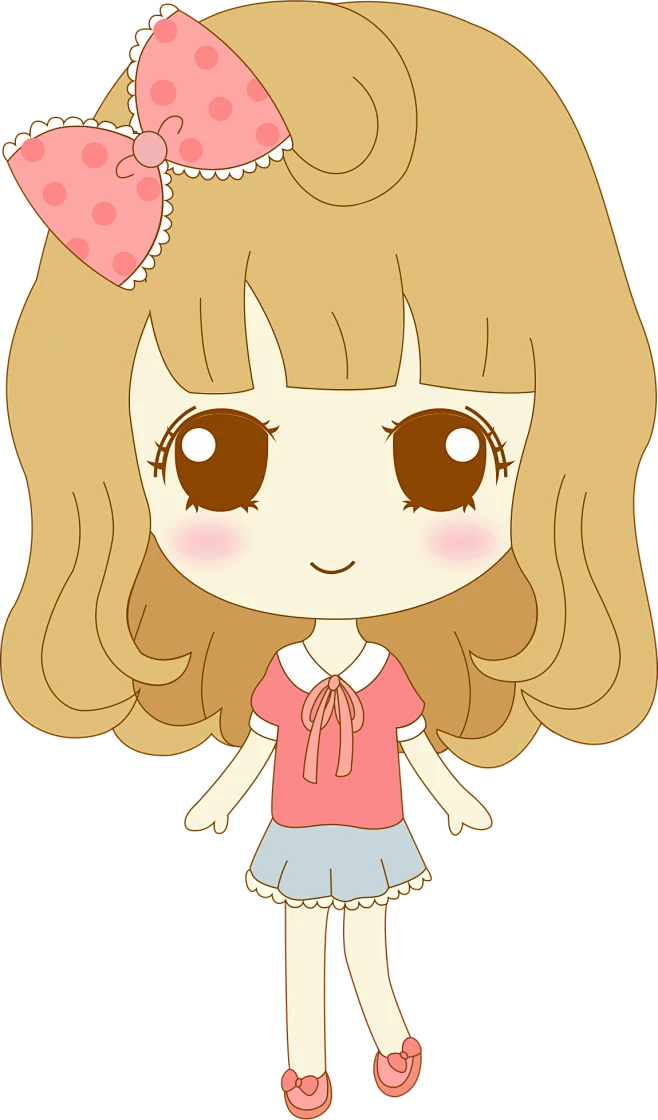 卡通人物小女孩