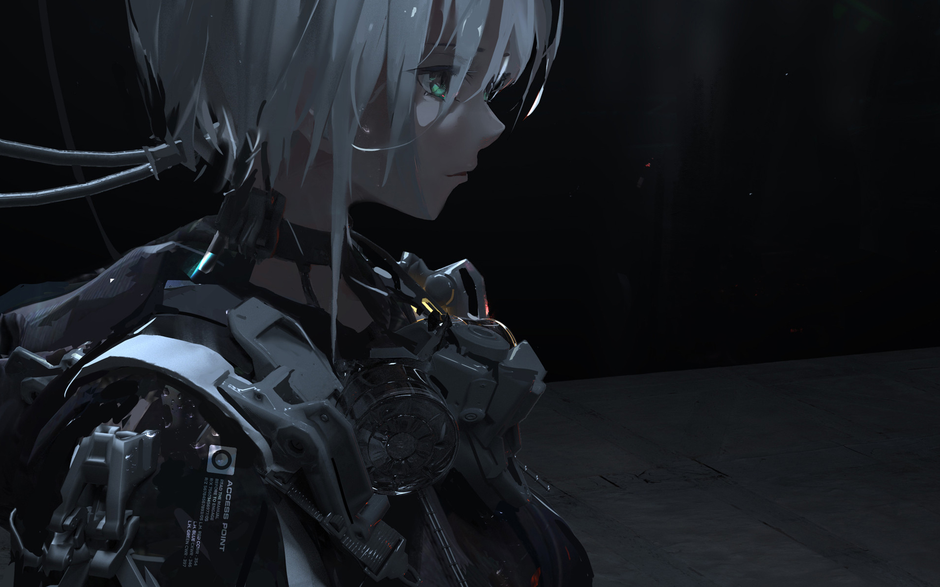 暗黑系科幻动漫美女高清桌面壁纸