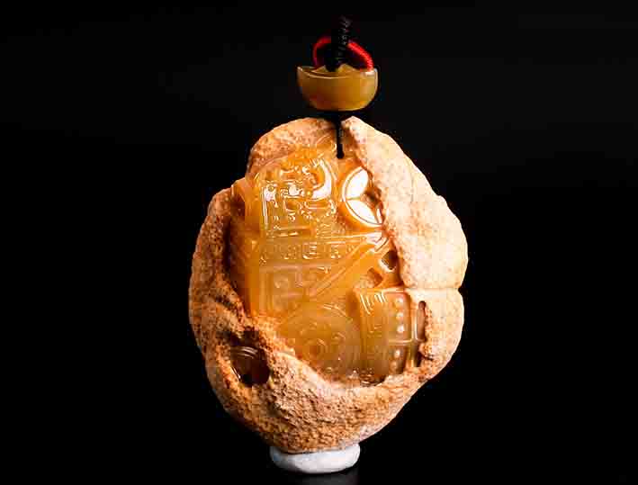 玉雕大师段艳巡作品锦灰堆3