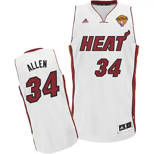 nba球衣 revolution新面料 迈阿密热火队 ray allen34号球衣 白色