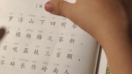 5岁二宝学古诗《食荔枝》