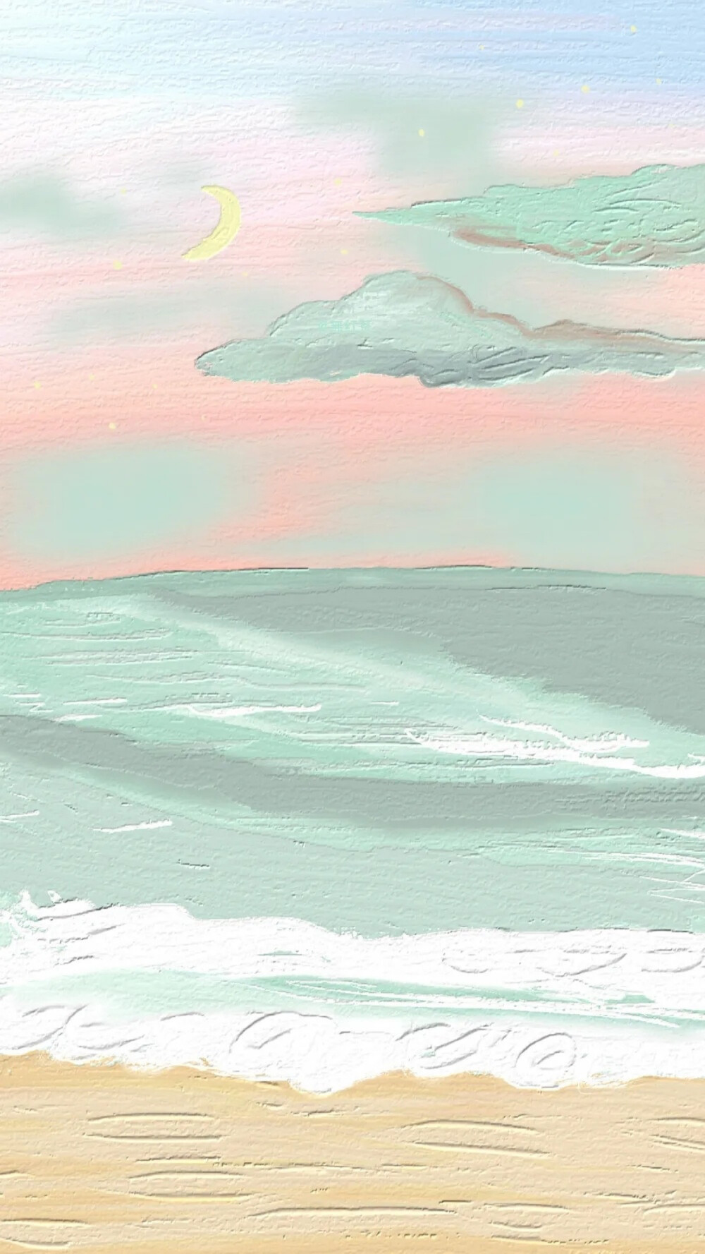 油画壁纸 - 插画 素材 ins 韩系 可爱 简约 手绘 动漫 锁屏 屏保 卡通