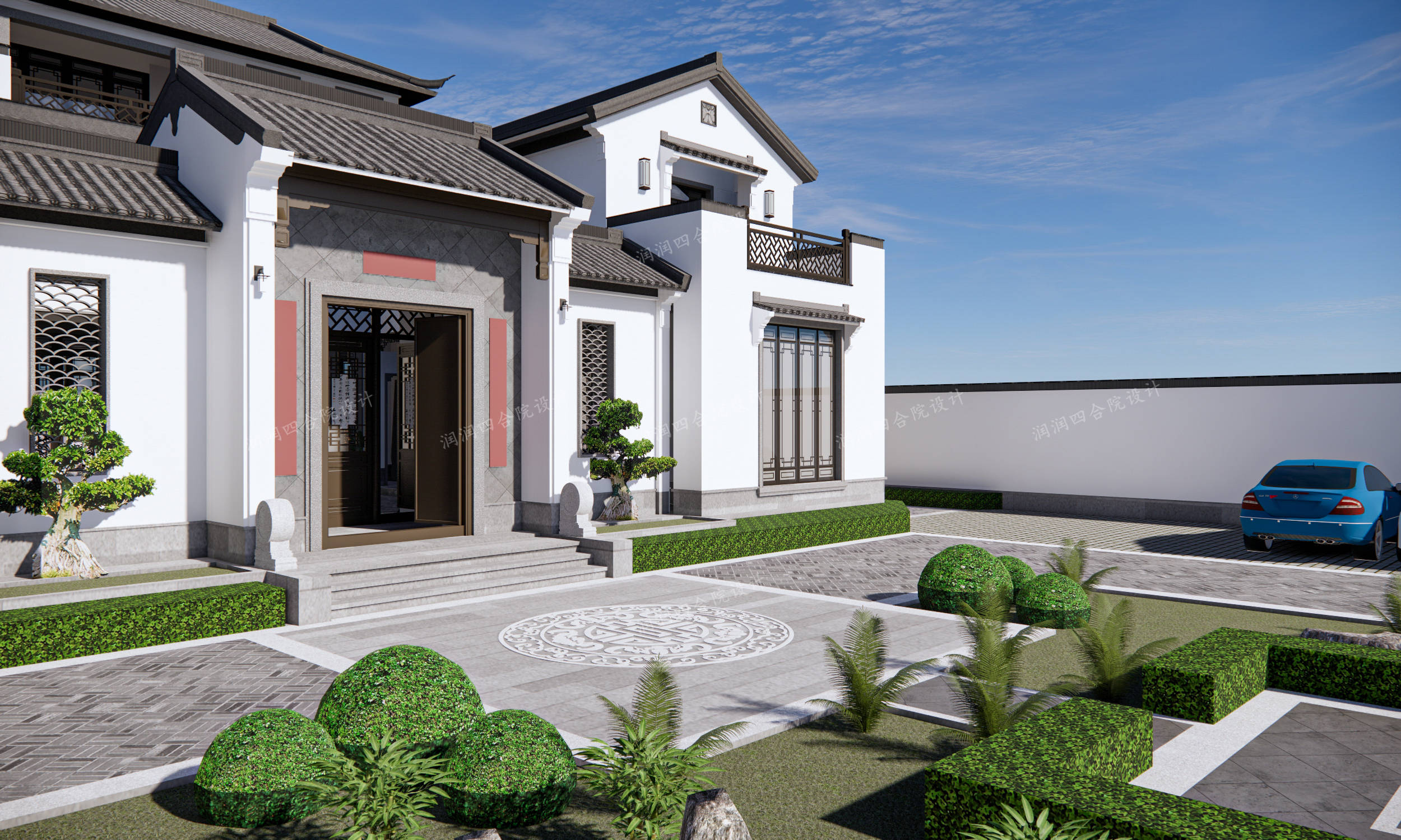 带前庭后花园的新中式四合院城市人向往的家的样子润润四合院设计刘鹰