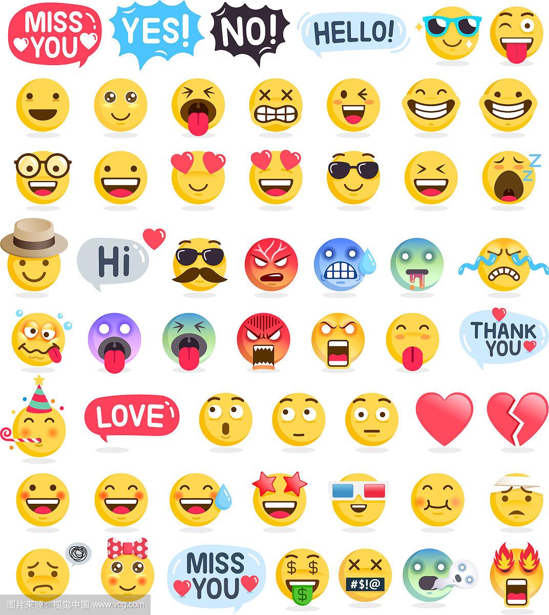 表情符号,表情符号,图标集合