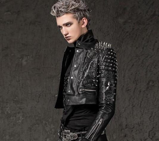 男生摇滚朋克发型图片