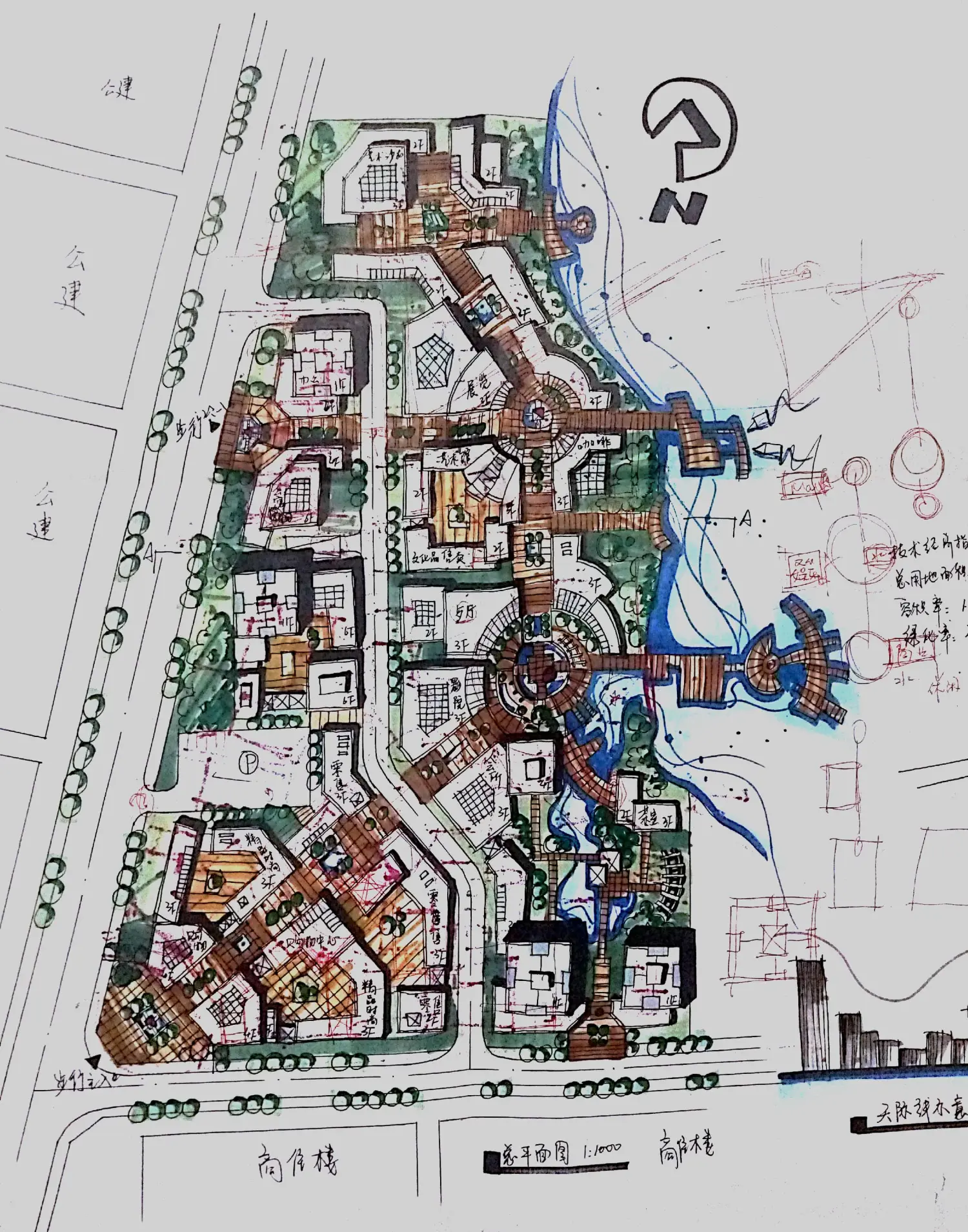 滨水商业街区规划设计