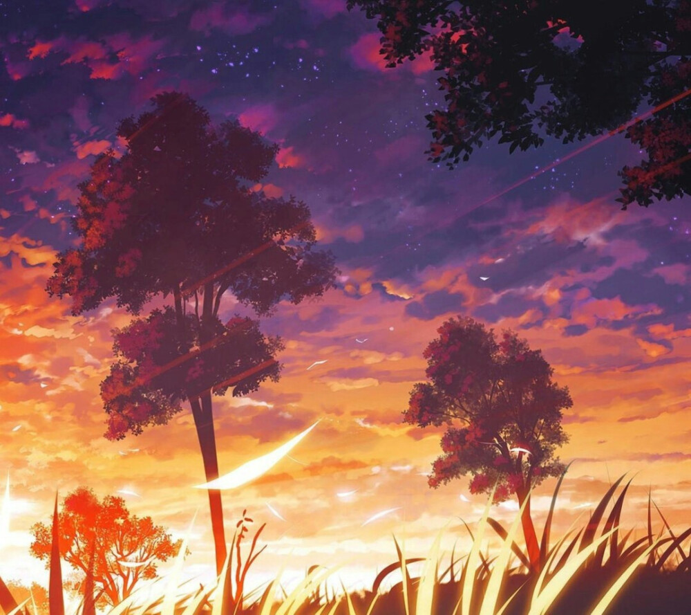 壁纸黄昏动漫意境最美壁纸