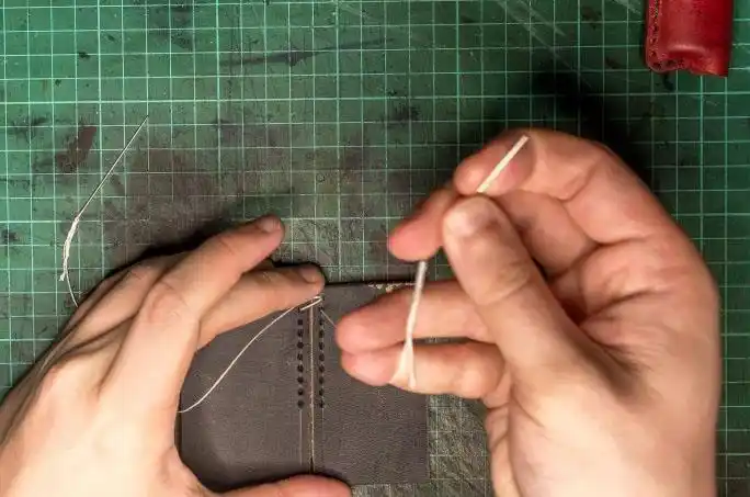皮革的十字缝线法(图解教程)