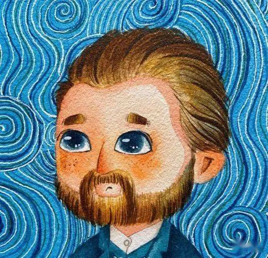 世界名画手绘头像第一眼就爱了