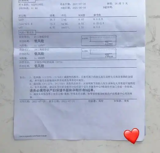 之前有简单了解唐氏筛查的检查内容,定的是7月16日去做这项检查,临近