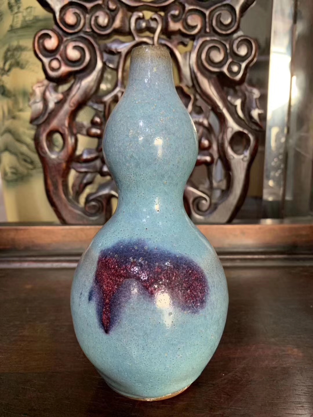 清代钧窑葫芦瓶