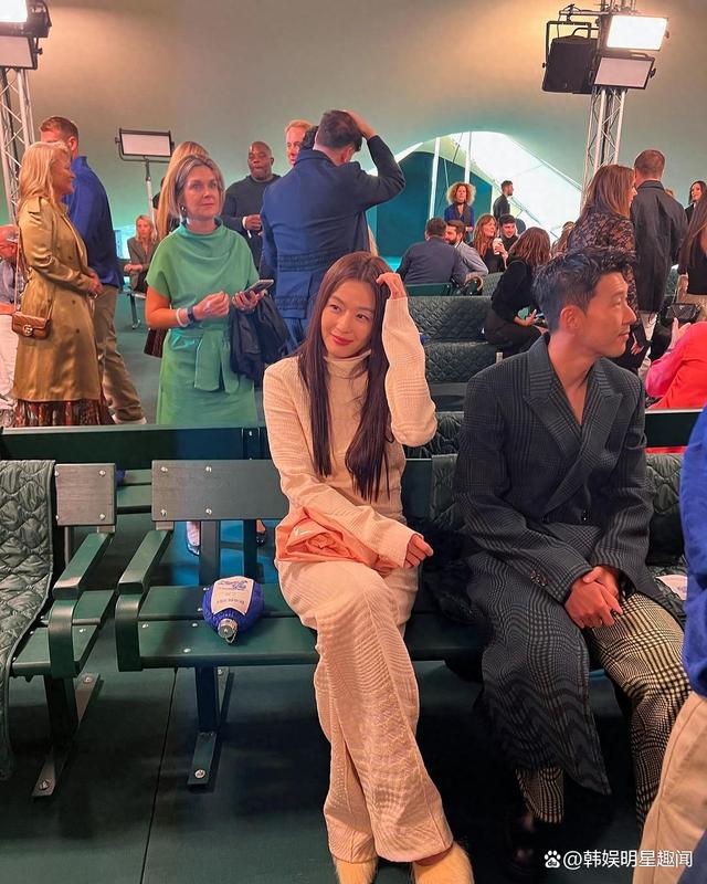 韩国女星,演员全智贤和足球运动员孙兴慜再次相遇,全智贤和孙兴慜的