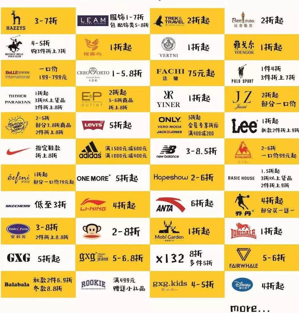 新年购新衣 就到台州奥特莱斯 上百家品牌服饰低至1折起 部分商品更