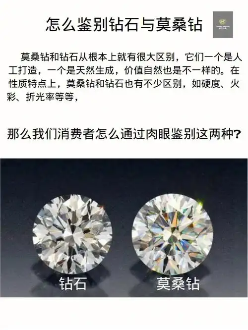 钻71莫桑钻在外观上非常接近天然钻石,但他们在根本上就有很大区别