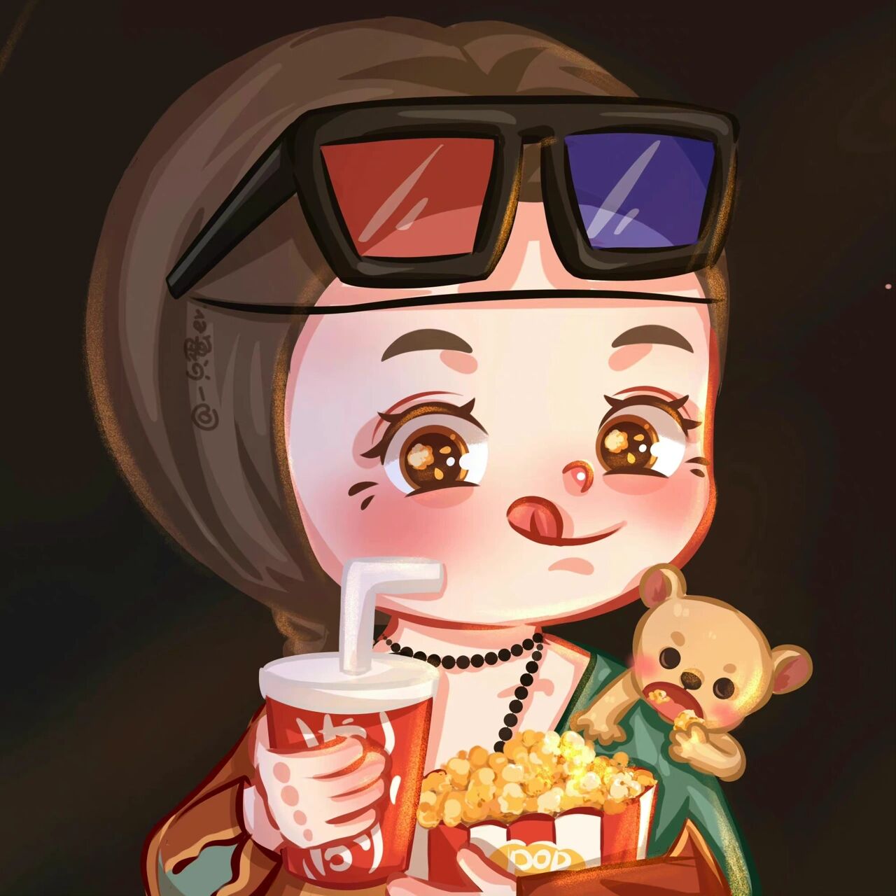 09可爱俏皮头像分享 名画二次创作q版人物头像!