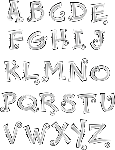 字母图片大全_创意英文字体字母图片素材【png免费下载】-90设计网