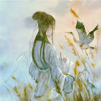 qq头像女生古风水墨唯美高清图片