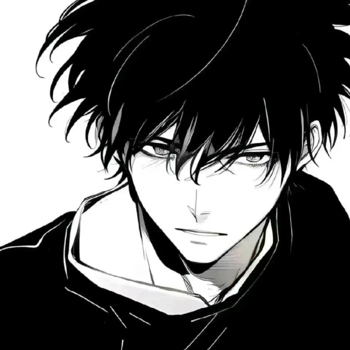 动漫头像97动漫男头97江湖夜雨十年灯    #动漫男头黑白##二次元