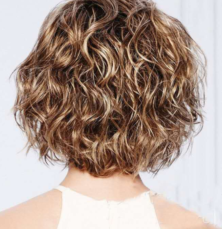 欧美假发女款短发亚马逊热卖短款卷发偏分刘海小卷厂家直销