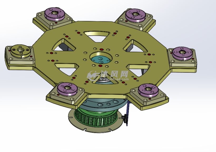 六工位圆盘转盘机构