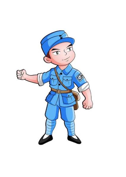 小八路军的简笔画怎么画卡通小红军简笔画卡通小红军敬礼头像红军简笔