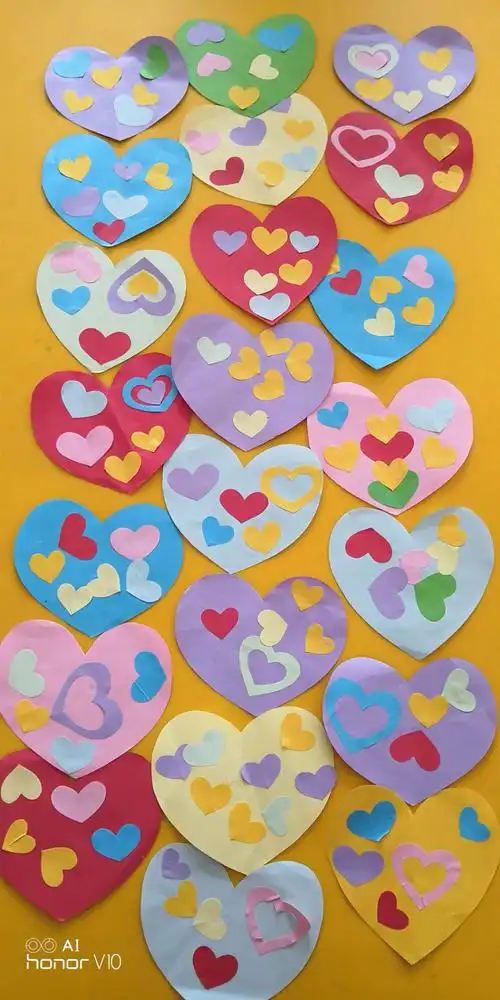 宝宝手工爱心卡片