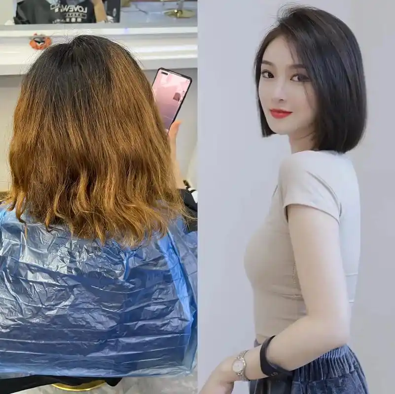 一刀切短发蜕变61hairsalon