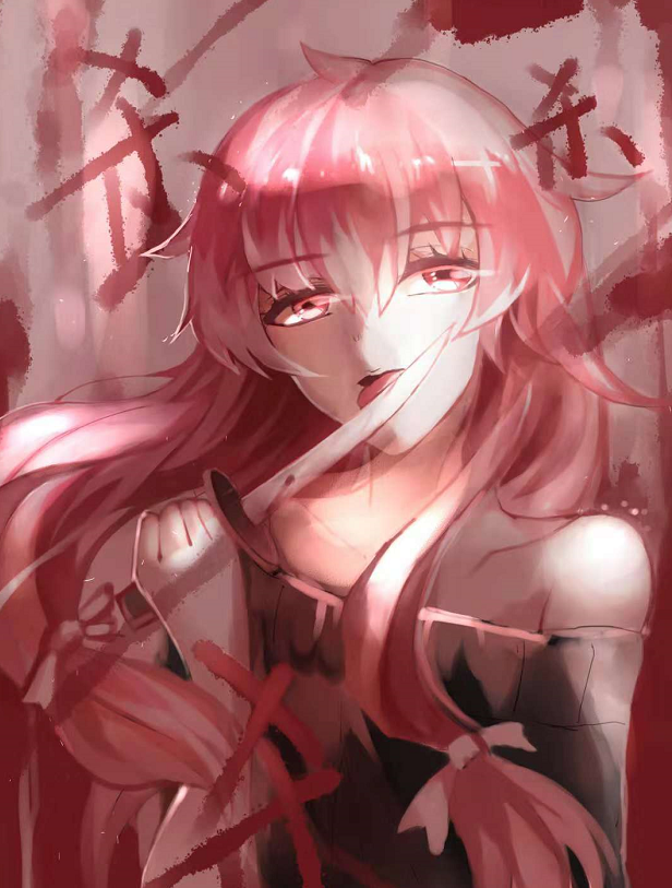 病娇系二次元动漫女生壁纸,知你如晚风,来去也无踪!