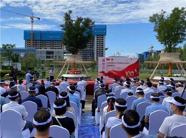 陕西省检察机关庆祝建党100周年书画摄影展开幕