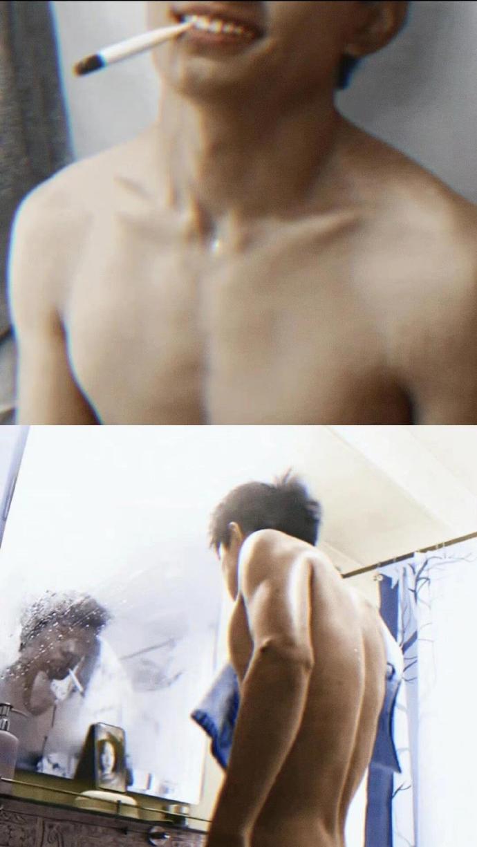 易烊千玺腹肌让我心脏暴击##郁金香哪有易烊千玺的浴巾香