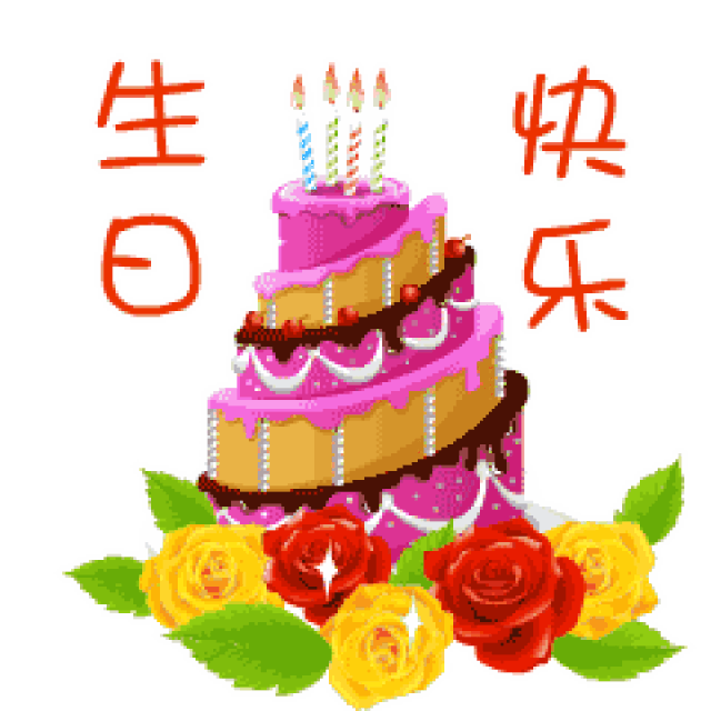 祝您生日快乐聊天动态表情图_手机搜狐网