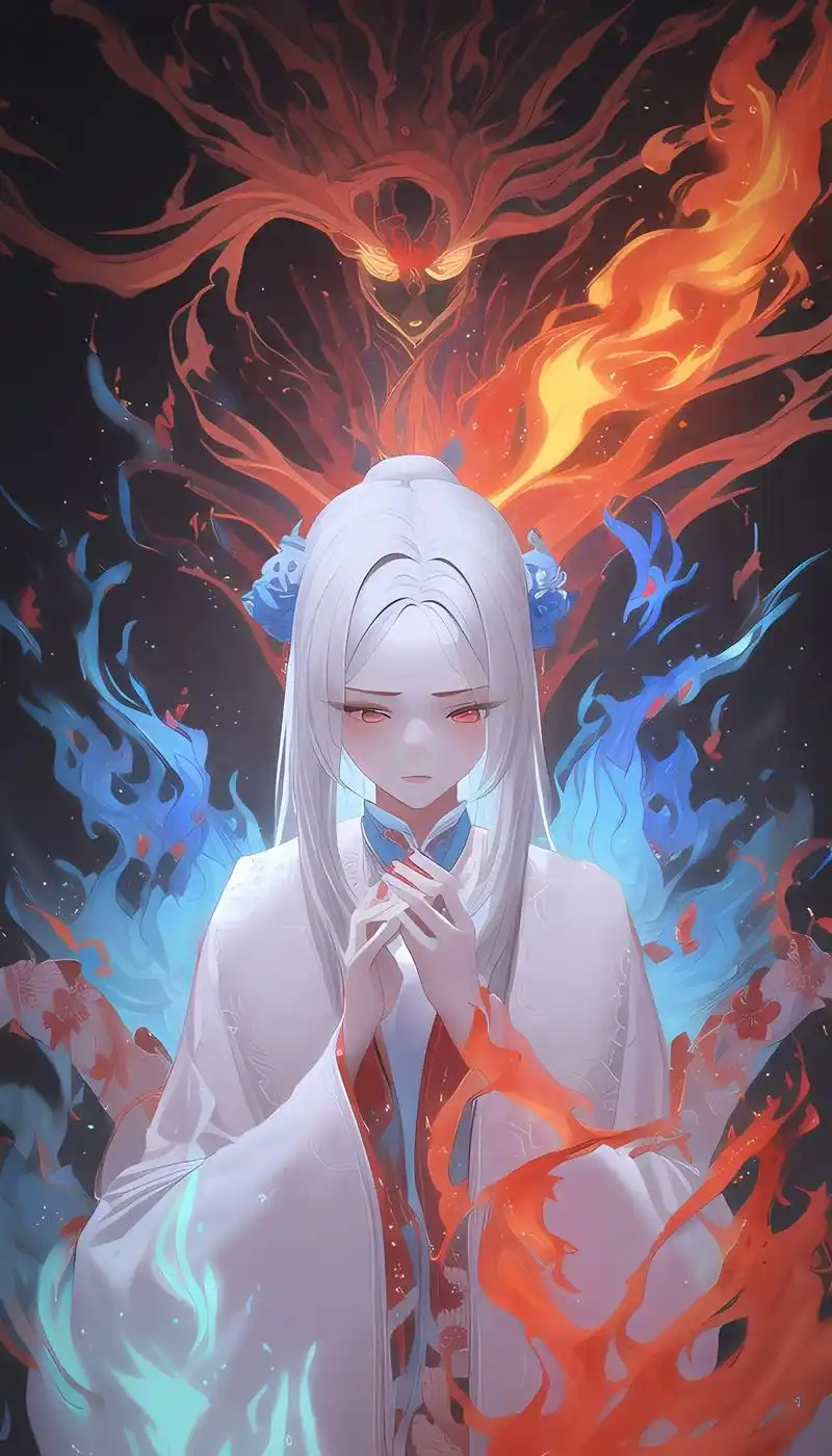 化身神明的守护. #图文伙伴计划 #绘画 #二次元 - 抖音