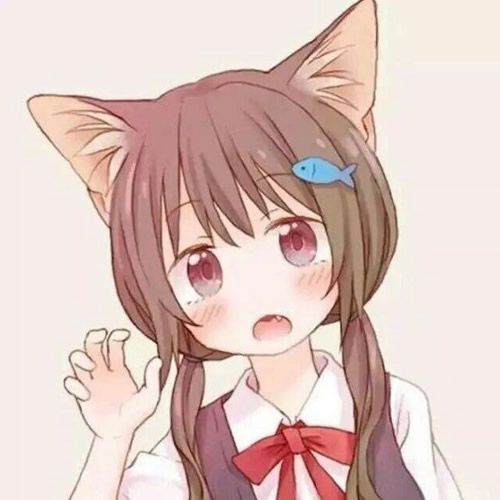 动漫头像猫耳女q版 动漫头像图片大全 -【爱个性】
