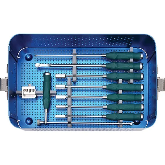 骨科手术器械脊柱 plif peek 笼和腰部钛笼仪器套装